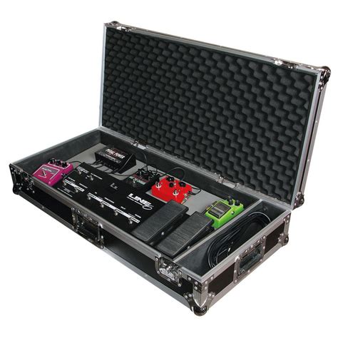 guitar pedal board with case